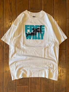 Vintage 1993 Free Willy Warner Bros. Promo Shirt